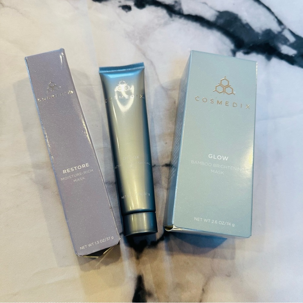 COSMEDIX Set: Glow, Detox, Restore Skincare Masks